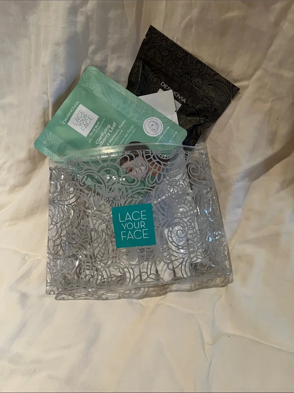 8 piece set. Lace A Peel Black Bamboo Charcoal Peel-Off Mask - Black